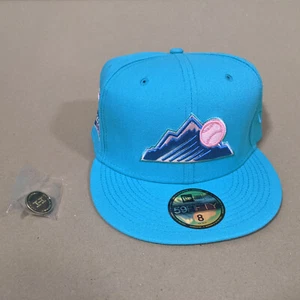 Hatclub New Era 59Fifty Colorado Rockies 25th Anniversary Hat size 8 - Picture 1 of 7