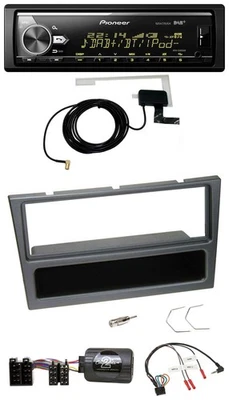 Pioneer Bluetooth DAB USB Lenkrad Autoradio für Opel Agila Corsa C Omega schwarz - Bild 1 von 4