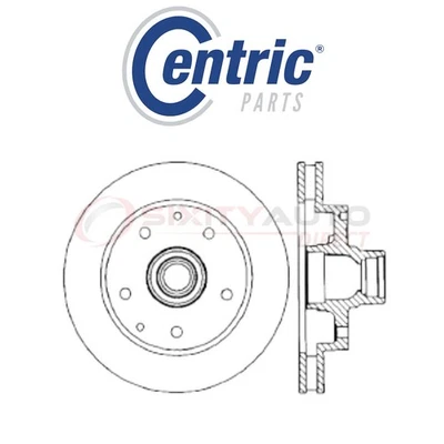 Centric C-TEK Disc Brake Rotor for 1999 Dodge Ram 1500 Van 3.9L 5.2L 5.9L V6 jb - Изображение 1 из 4