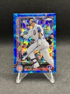 2025 Topps Chrome Sapphire 210 Seiya Suzuki Chicago Cubs - Picture 1 of 2