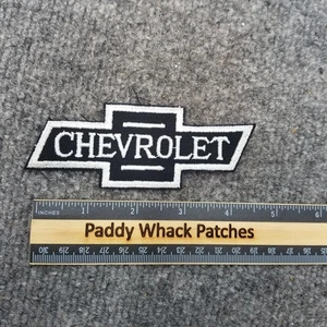 Vintage Chevrolet Patch Black White Work Uniform 70s 80s AC1 - Picture 1 of 2
