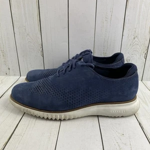 Cole Haan 2.Zerogrand Laser Budapester Blau Leder Schuhe Herren Größe 7,5 W C23806 - Bild 1 von 20