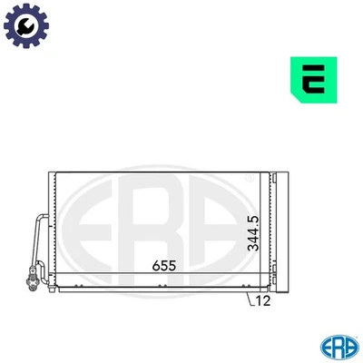 CONDENSER AIR CONDITIONING 667090 FOR MINI COUNTRYMAN/COOPER PACEMAN/HATCH 1.4L - Image 1 of 4