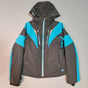 Obermeyer Aspen Colorado Teen M (10-12) Manteau de neige de ski noir et sarcelle | Imperméable - Photo 1/10