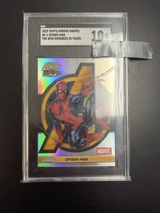2025 Topps Chrome Marvel AV-1 Spider Man New Avengers 20 Years Refractor SGC 10 - Picture 1 of 2