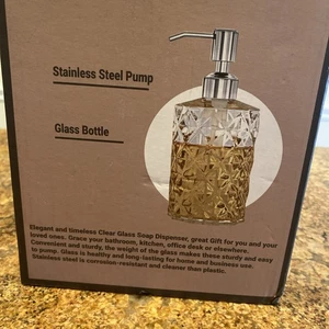 Glad pure Set Glass Soap Dispensers, New In Box - Picture 1 of 4