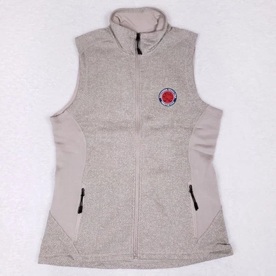 Antigua Women's Vest Medium Gray Full Zip Fleece Lined Workwear Outdoor - Image 1 of 4