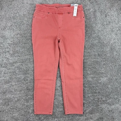Pantalones de mezclilla Chicos Pull On Jegging para mujer 2R nuevos con etiquetas calypso coral elástico precio de venta sugerido por el fabricante: 89,50 USD Foto 1 de 4