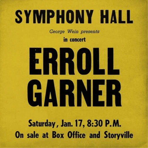 Erroll Garner Symphony Hall Concert CD MAC1189