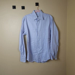 Camicia elegante con bottoni Armani Collection colore blu taglia 15,5 - Foto 1 di 12