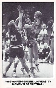 Guía de medios de baloncesto para mujer 1989-90 Pepperdine Waves NCAA - Imagen 1 de 1
