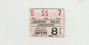 EFÍMERO: TALÓN DE ENTRADA DE CONCIERTO DE DAVID BOWIE, ANFITEATRO UNIVERSAL, 8/09/74 - Imagen 1 de 2