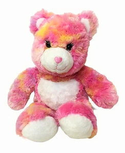 Build a Bear Endless Hugs Sherbet Plush Stuffed Bear Orange Pink Heart Nose 16" - Picture 1 of 6