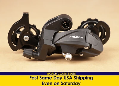 Desviador trasero Falcon 6/7/8/9 velocidades jaula larga 36T MAX compatible Shimano SIS Foto 1 de 4