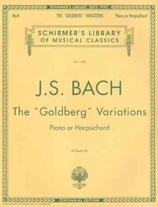 J.S. BACH-THE "GOLDBERG VARIATIONS" PIANO MUSIC BOOK VOL.1980 SCHIRMER BRAND NEW - Picture 1 of 3