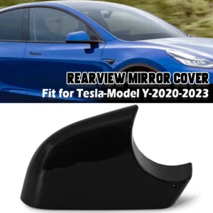 Right Side Mirror Bottom Lower Cover Clip~on for Tesla Model Y 2020+ Matte Black - Picture 1 of 8