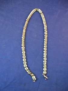 CHOKER STYLE GOLDTONE NECKLACE (OR DOUBLE STRAND BRACELET) - Picture 1 of 5