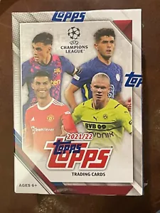 2021-22 TOPPS UEFA CHAMPIONS LEAGUE BLASTER BOX FACTORY SEALED Soccer Futbol - Picture 1 of 6