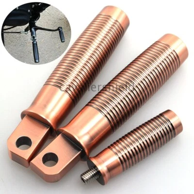 Motorcycle Footrest Shifter Foot Peg Copper For Harley Iron Sportster 883 1200 — 第 1/4 张图片