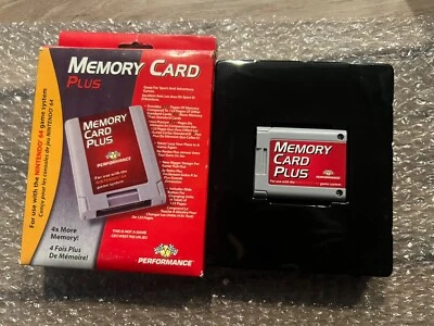 Performance Memory Card Plus Nintendo 64 Game System CIB WITH BOX - Image 1 of 4