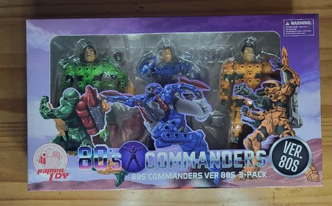 Ramen Toy 80'S Commanders Centurions, 3 Pack Action Figure set 80s Version Cover