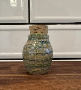 Tiny Handmade Art Glass Bottle - Picture 1 of 6