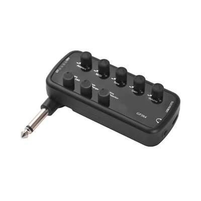 Mini Electric Guitar Headphone Amplifier Amp 3 Built-in Speaker Simulations K9Q7 - Image 1 of 4
