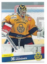 2016-17 Finnish League Cardset #289 Kaapo Kahkonen (San Jose Sharks)