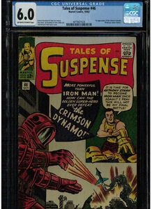 TALES OF SUSPENSE #46 CGC 6.0 1963 PRIMERA APARICIÓN DE LA DINAMO CARMESÍ STAN LEE - Imagen 1 de 3