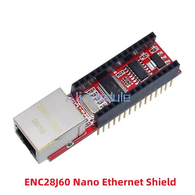 ENC28J60 Ethernet Shield For Nano V3.0 RJ45 Webserver Module • 6.82£