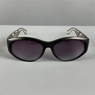 CHRISTIAN ROTH Black Silver Acetate Titanium Optical Affairs 8000 Sunglasses - Image 1 of 4