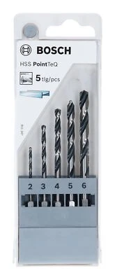 Bosch Zubehör HSS PointTeQ Sechskantbohrer-Set, 2-6 mm, 5-teilig - 2607002824 - Bild 1 von 4