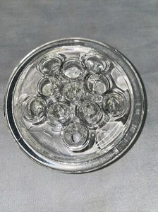 Vintage Clear Glass Flower Frog 11 Hole - Picture 1 of 4