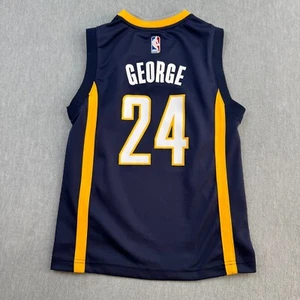 Indiana Pacers Paul George Jersey Youth Small Blue Adidas #24 NBA Basketball - Picture 1 of 8