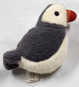 Peluche Jellycat Birdling Puffin bambino peluche morbido ritirato grigio 4 pollici - Foto 1 di 7