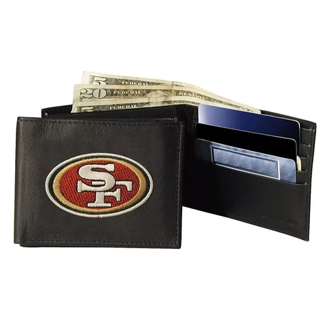 San Francisco 49ers Embroidered Team Logo Bifold Wallet Cover