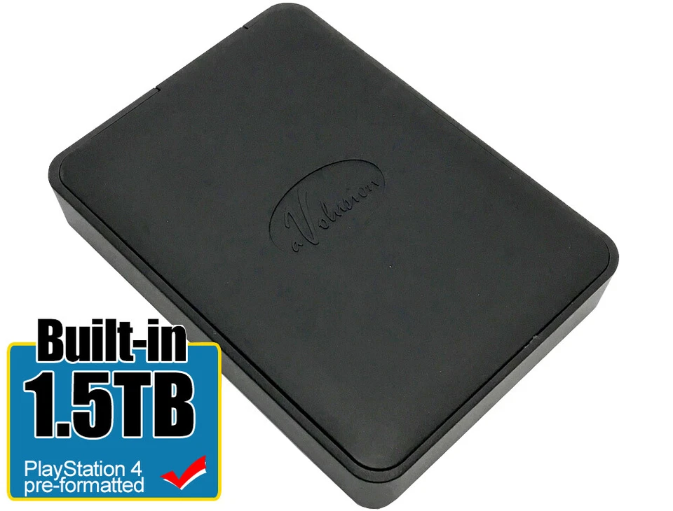 Avolusion 1.5TB USB 3.0 External PS4 (Slim & Pro) Hard Drive (PS4 Pre-Formatted) - Image 1 of 4