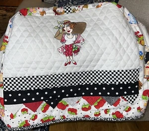 Quilted Sewing Machine Dust Cover, Handmade, One Of A Kind. - Picture 1 of 6