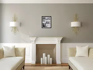 11x14 Collage Picture Frame - Mat Displays Five 4x6 Inch Photos - Black Galle... - Picture 1 of 12