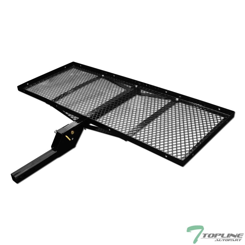Topline 59" Mesh Foldable Trailer Hitch Cargo Carrier Tray For Lexus - Black - Imagem 1 de 4