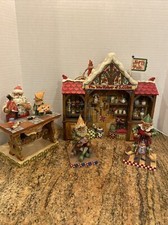 Jim Shore Santa's Elves Workshop Set Of 4 2007 Heartwood Creek #4008233 Rare