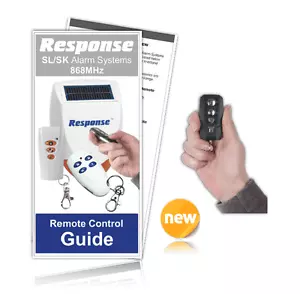 Response Alarms SL 868MHz Executive Remote RM8000-R 868MHz & GUIDE (RRP £36.95) - Picture 1 of 6