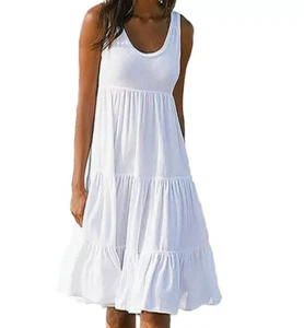 Shift Dress Women Size L Green Floral Short Sleeve Cottagecore - Picture 1 of 1