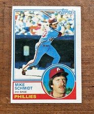 Mike Schmidt 1983 Topps card #300 HOF Philadelphia Phillies MLB 