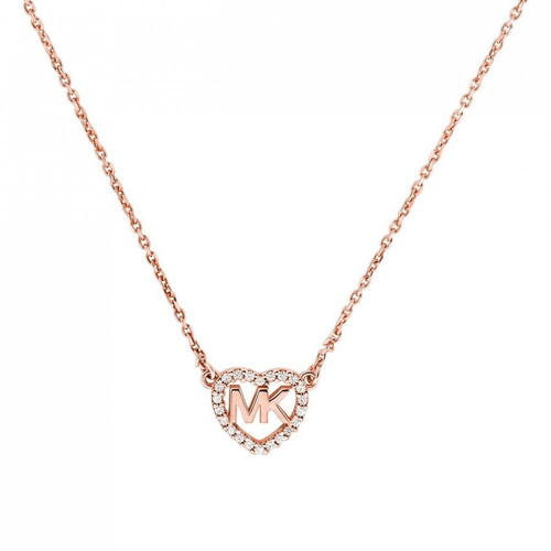 Collana Michael Kors MKC1244AN791 cuore oro rosa argento sterling