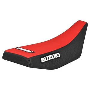 2003 SUZUKI RM60 gripper seat cover BLACK/PURPLE standard #115 LOGO - Picture 1 of 5