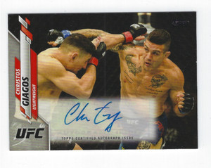 CHRISTOS GIAGOS 2020 TOPPS UFC AUTO