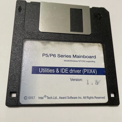 Vintage Software Intel Tech P5/P6 Utilities & IDE driver PIIX4  - Image 1 of 3