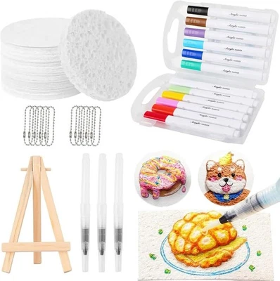 Pintura Magic Puffy 2025, kit de pintura de textura de esponja de lienzo mágico dibujo 3D, hágalo usted mismo Foto 1 de 4