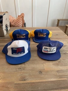 Vintage Trucker SnapBack Hat Lot Ford New Holland Quality Care Lowe’s - Picture 1 of 8